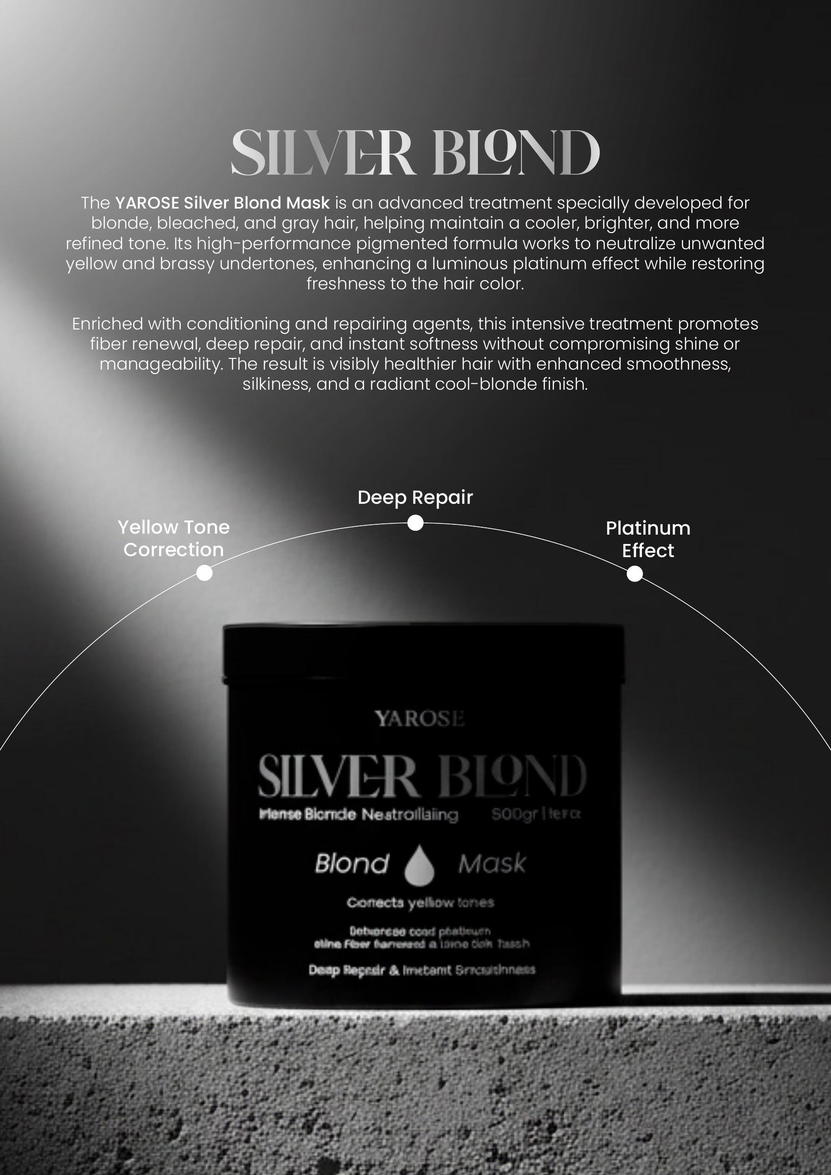 YAROSE Silver Blond Mask